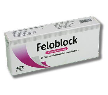 Feloblock 5 mg  Sustained release film coated tablets